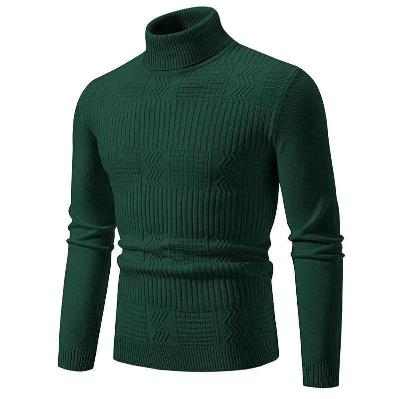 Herren eleganter Rollkragenpullover mit strukturiertem Design Krohn-e