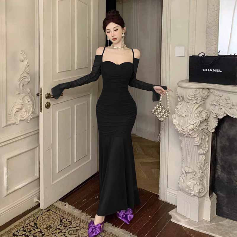 Verführerisches Meerjungfrau-Bodycon-Kleid von Fudus ohne Träger