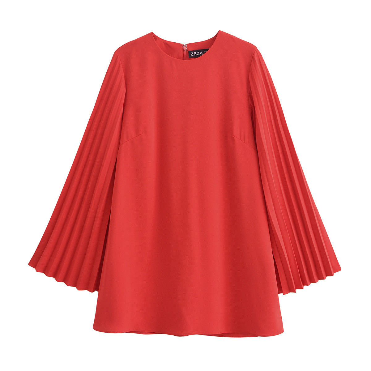 Hübsches Frühlingsminikleid von Fudus mit langen Ärmeln und Rüschen