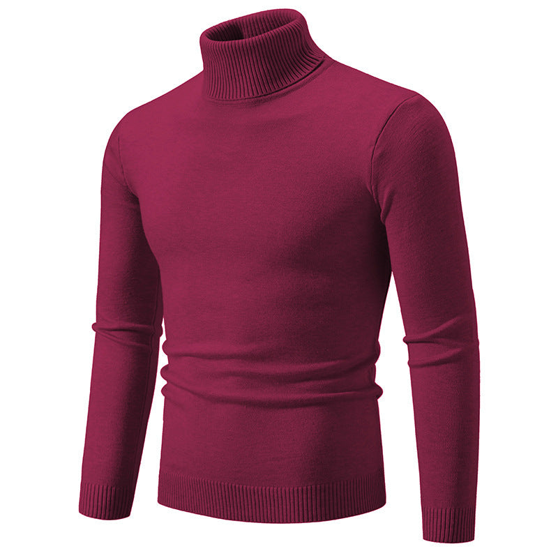Herren eleganter Rollkragenpullover aus feiner Baumwolle Krohn-e