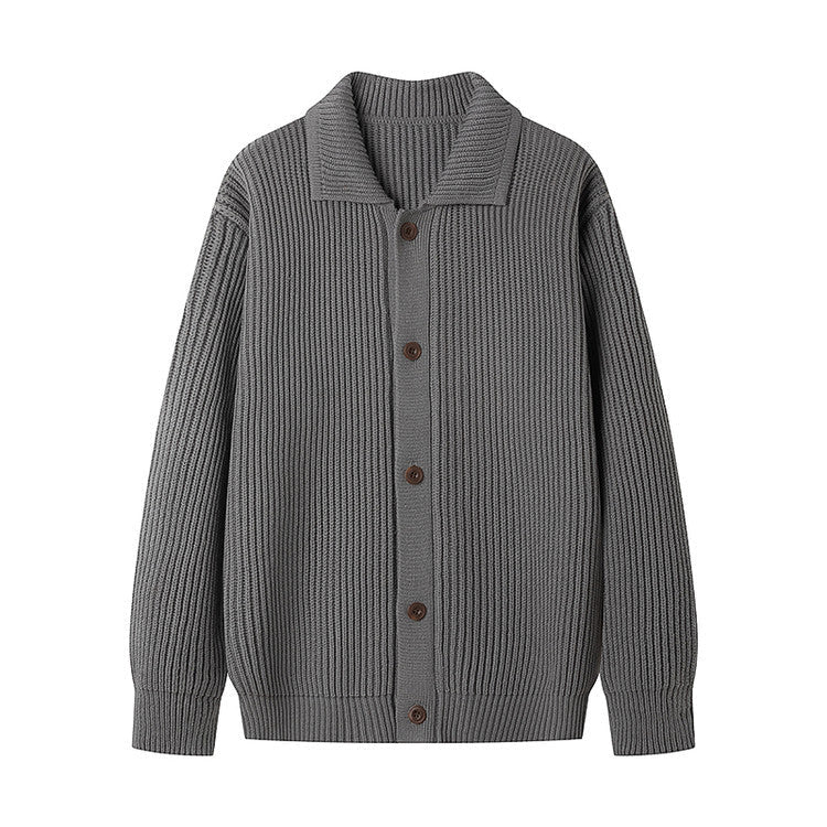 Herren Strickjacke mit sportlichem Design und modischem Schalkragen Krohn-e