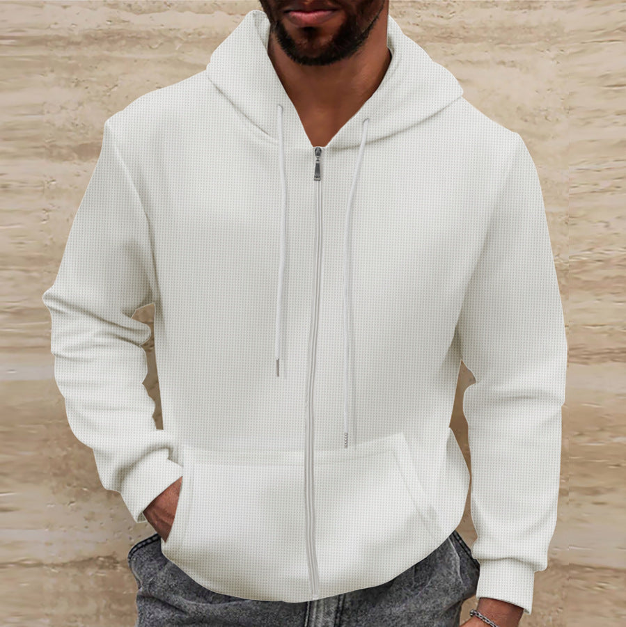 Herren Kapuzenjacke mit strukturierter Oberfläche und praktischen Taschen Krohn-e