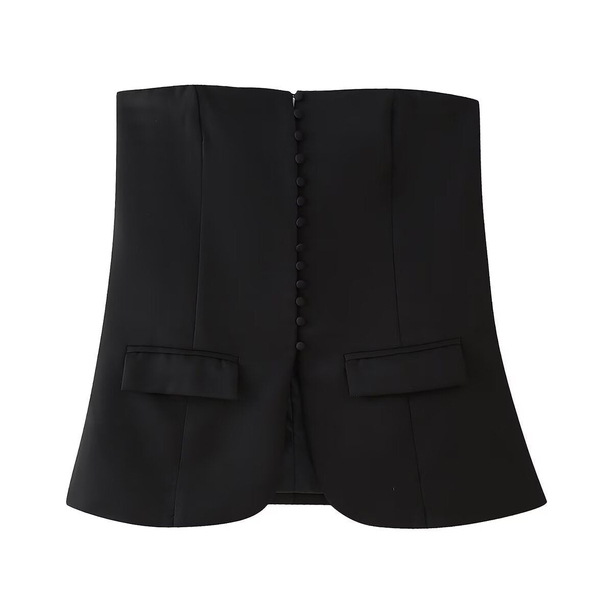 Fudus | Basics Trägerloses Cropped Tanktop