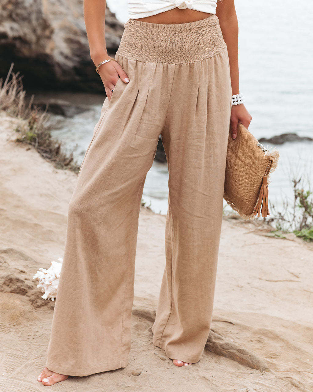 Damen Weite Leinenhose Krohn-e