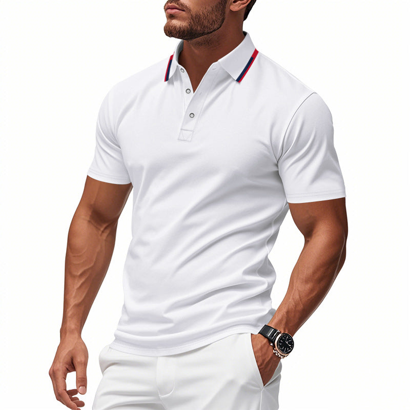 Herren Polo-Shirt mit modernem Kragen und atmungsaktiver Struktur Krohn-e