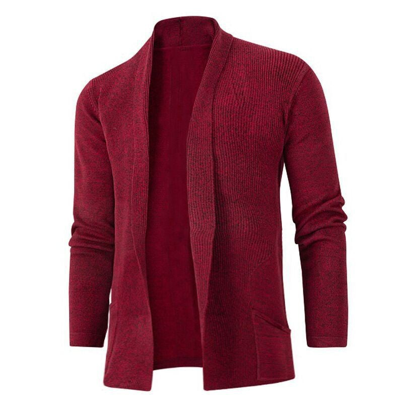 Damen Strickjacke mit modernem Schalkragen und seitlichen Taschen Krohn-e