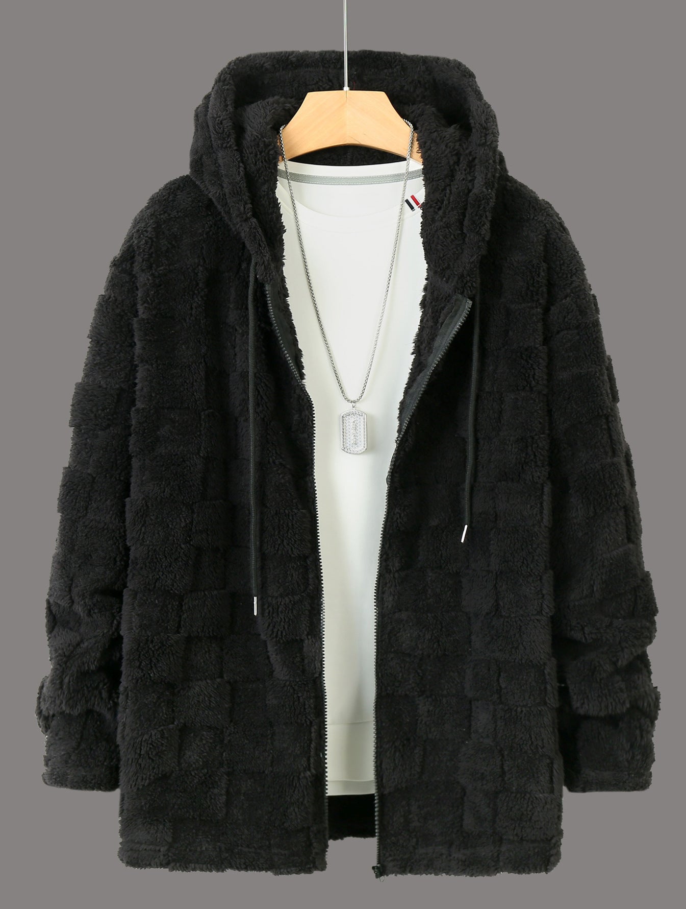 Damen Flauschige Fleecejacke mit Kapuze Krohn-e