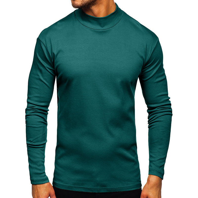 Herren Langarmshirt mit Stehkragen aus hochwertigem Material Krohn-e