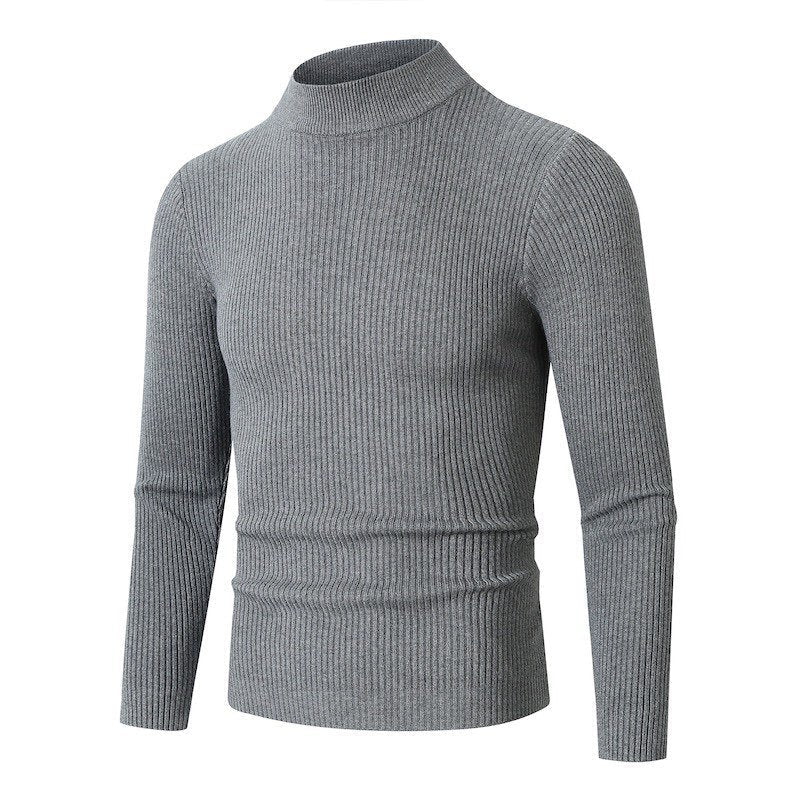 Herren Rollkragenpullover aus hochwertiger Rippenstruktur Krohn-e