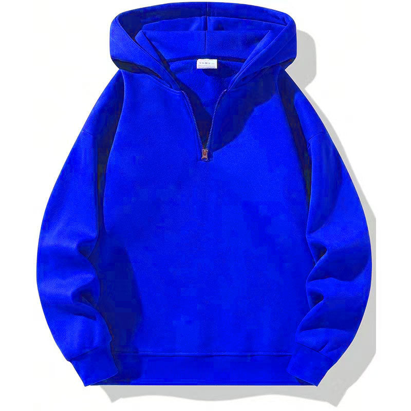 Herren sportlicher Kapuzenpullover mit halbem Reißverschluss Krohn-e