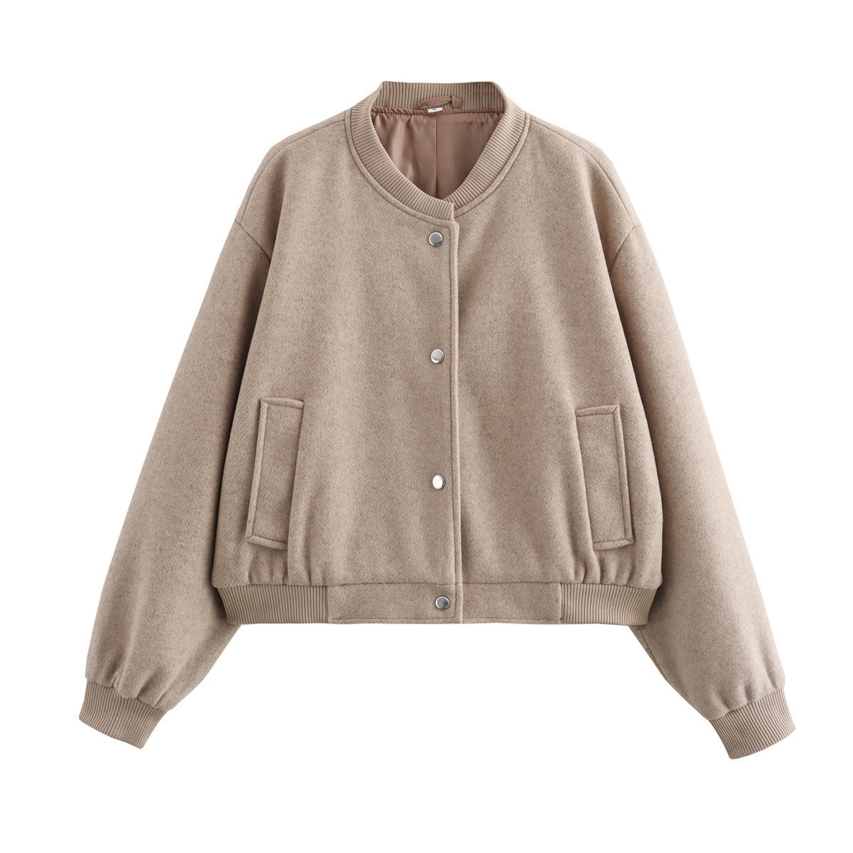Damen Übergangsjacke mit weichem Wollmaterial und praktischen Taschen Krohn-e