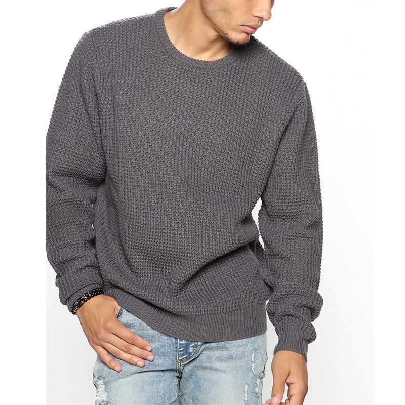 Herren Grobstrickpullover mit modernem Schnitt und kuscheligem Innenfutter Krohn-e