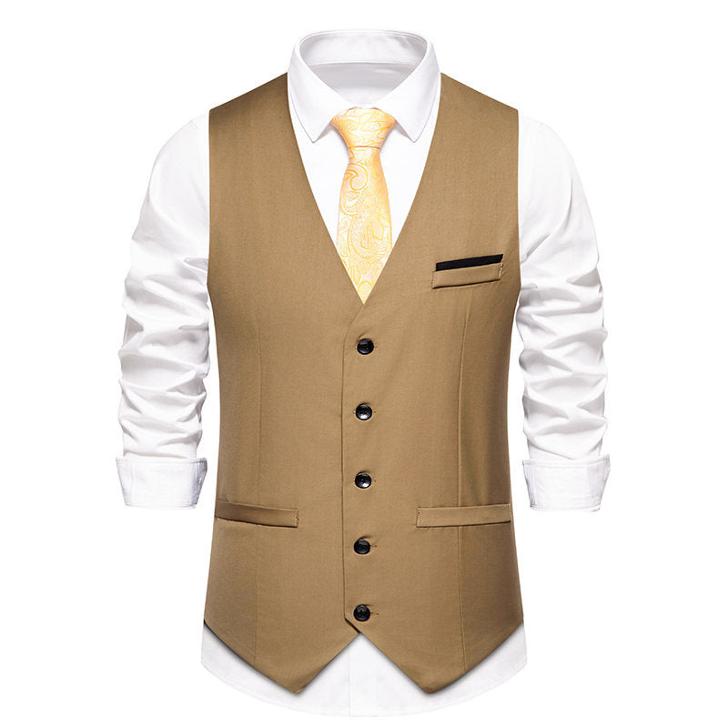 Herren elegante Anzugweste mit feiner Struktur und hochwertigem Material Krohn-e