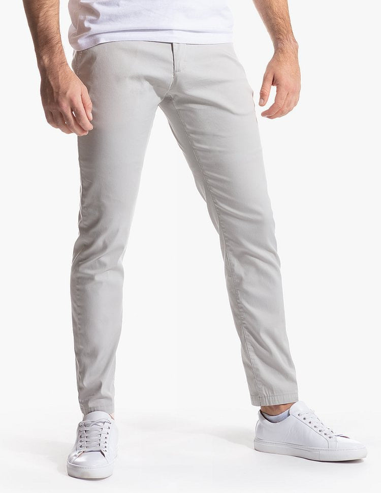 Herren Slim-Fit Chinohose aus atmungsaktivem Material Krohn-e