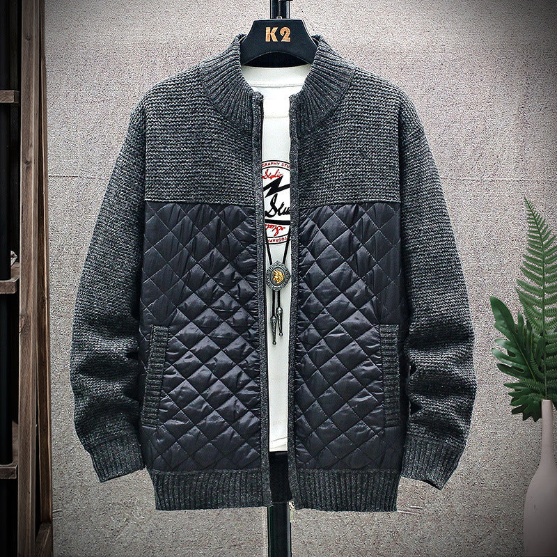Herren gesteppte Freizeitjacke mit strukturiertem Obermaterial Krohn-e