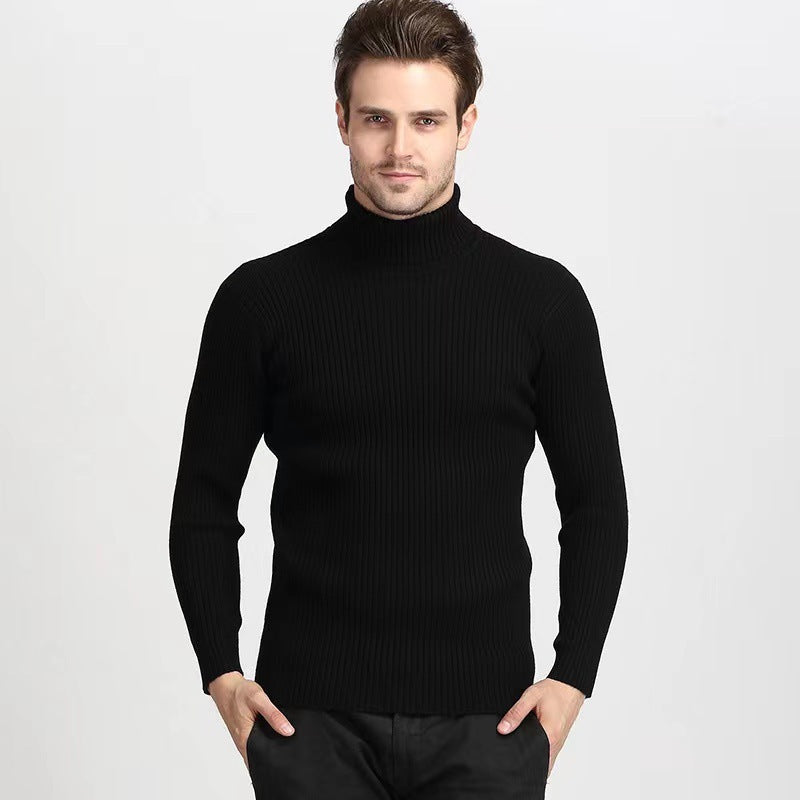 Herren Rollkragenpullover aus feiner Baumwolle mit strukturiertem Design Krohn-e