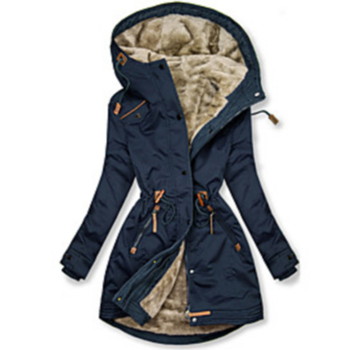 Damen Wintersaison Parka mit warmer Fleece-Fütterung Krohn-e