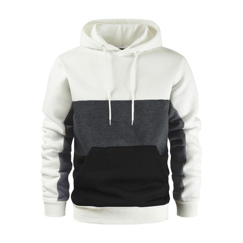 Herren sportlicher Kapuzenpullover mit kontrastierenden Farbblock-Design Krohn-e