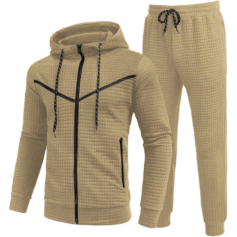 Herren Fleece-Jogginganzug mit strukturiertem Design Krohn-e