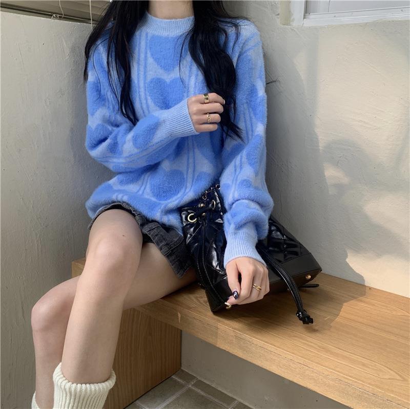 Damen kuscheliger Pullover mit abwechslungsreichem Muster und lässigem Schnitt Krohn-e