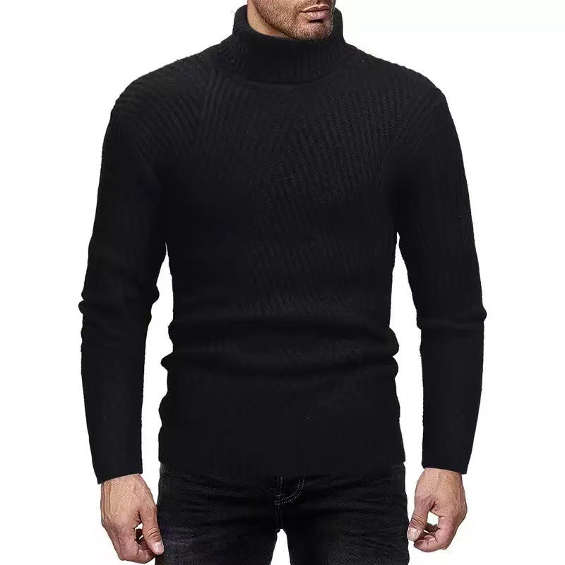 Herren Rollkragenpullover mit gerippter Struktur Krohn-e