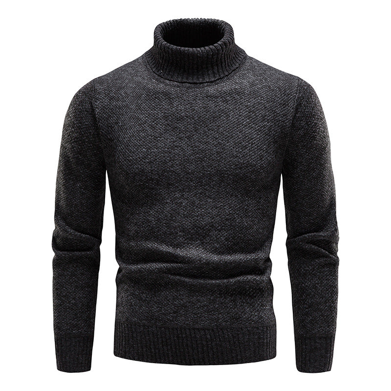 Herren Rollkragenpullover aus weicher Strickware Krohn-e