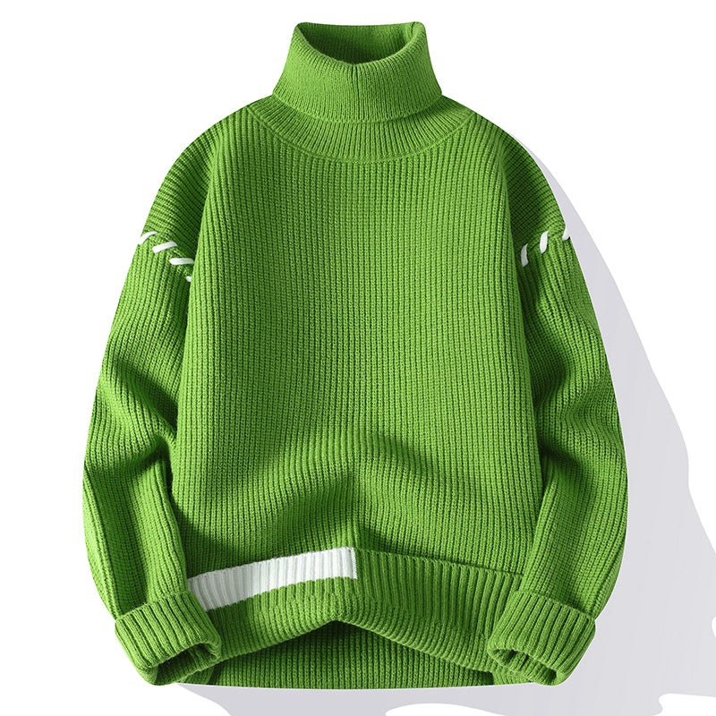 Damen Grober Rollkragenpullover mit dekorativen Ärmeldetails Krohn-e