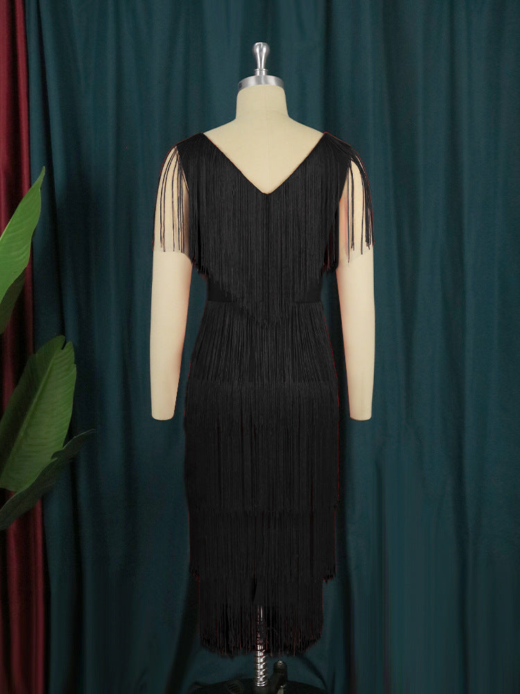 Damen Fransen Kleid Krohn-e