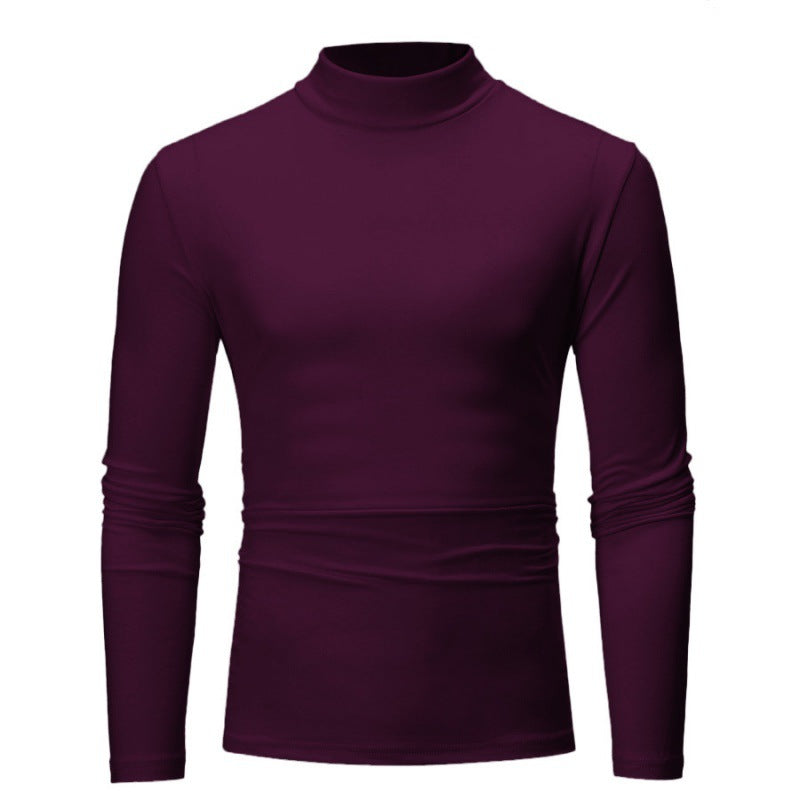 Herren Rollkragen Langarmshirt mit figurbetontem Schnitt und atmungsaktiver Stretch-Qualität Krohn-e