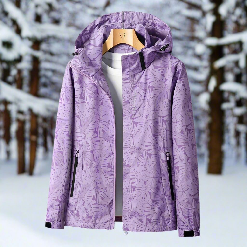 Krohn-e | Regenjacke - Leichtes Material - Kapuze & Reißverschluss - Verstellbare Bündchen