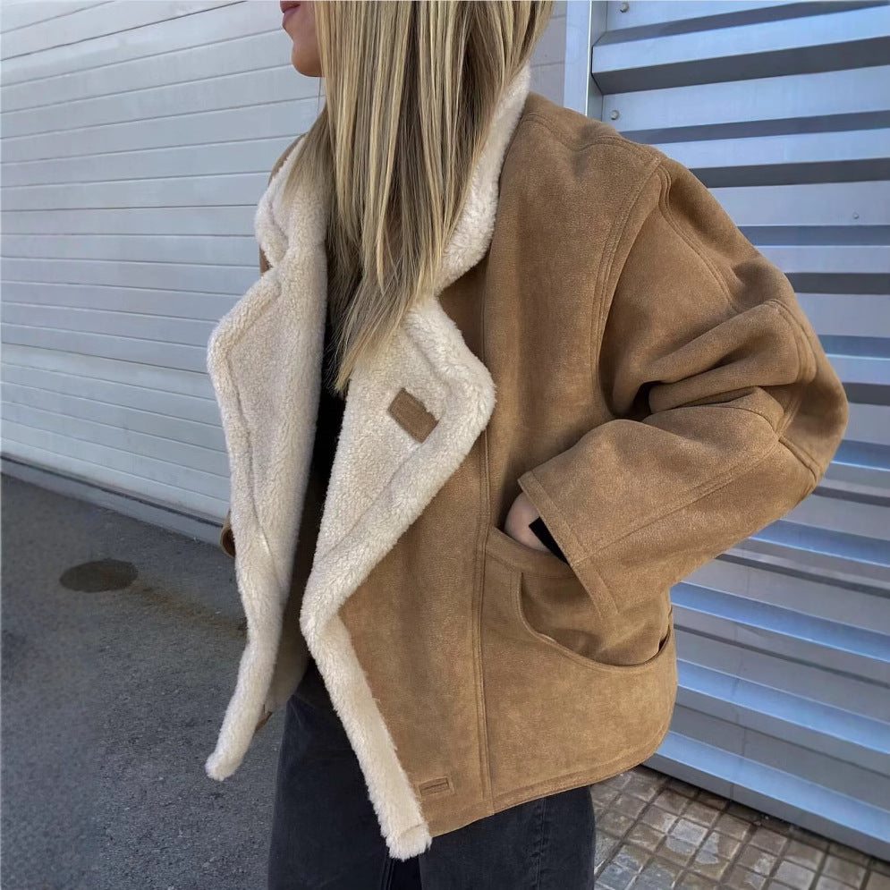 Damen weiche und warme Teddyjacke Krohn-e