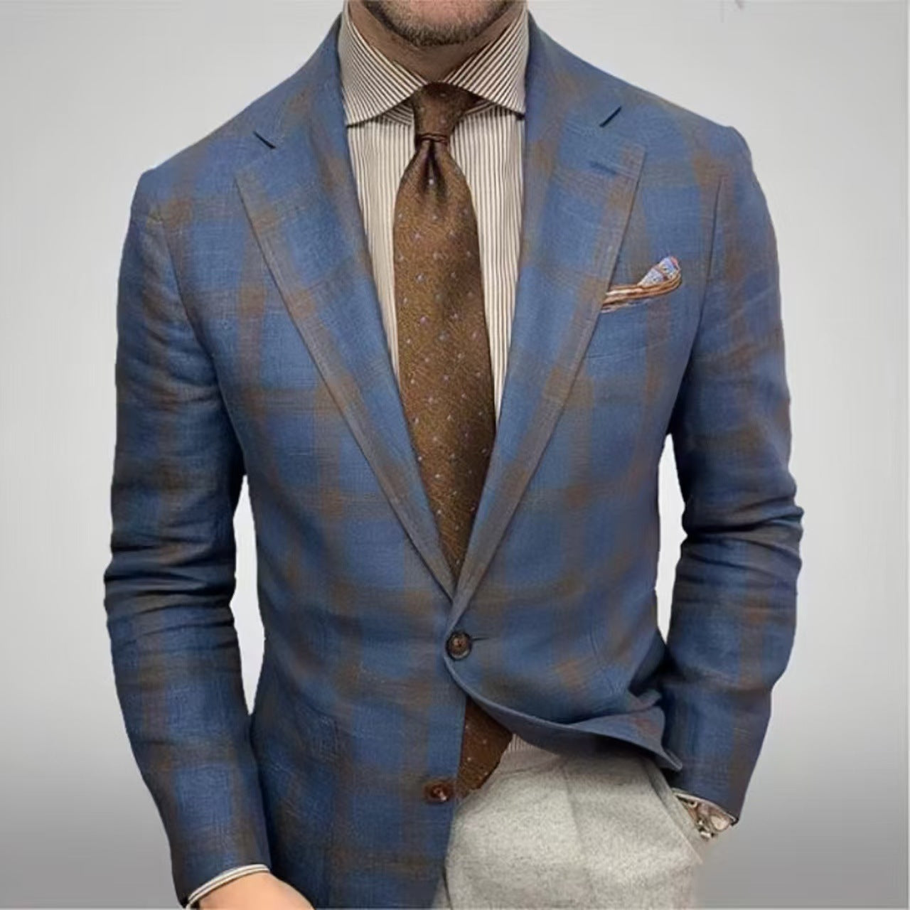 Herren modischer kariert Blazer Krohn-e