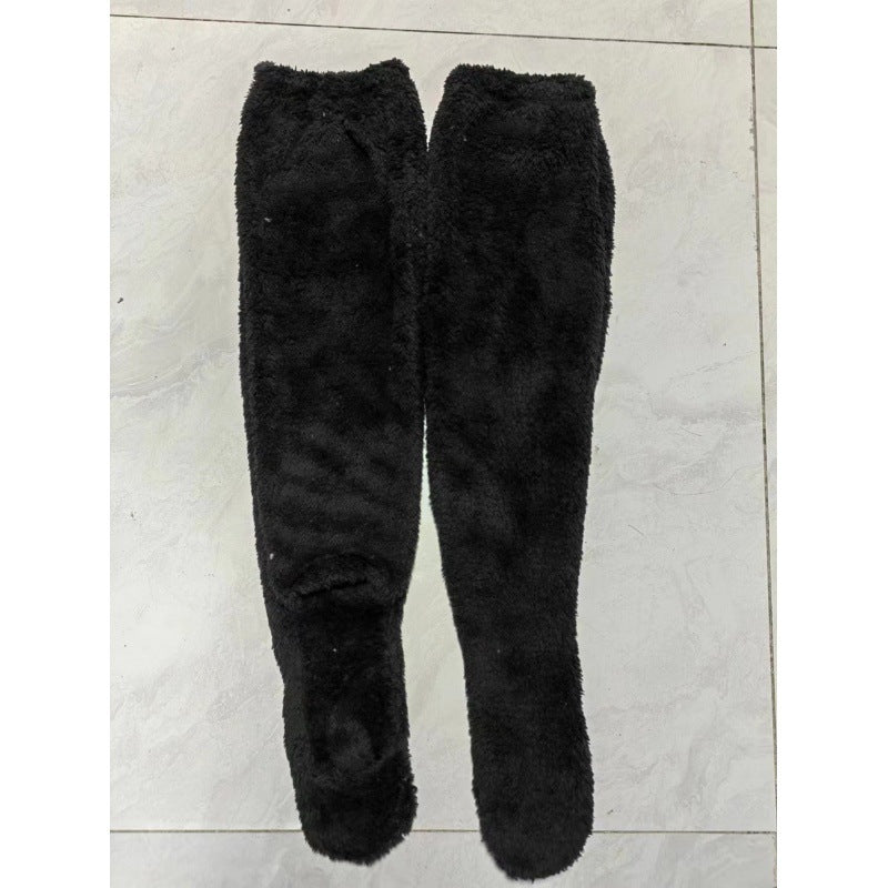 Damen Kuschelige Overknee-Socken aus weichem Fleece Krohn-e