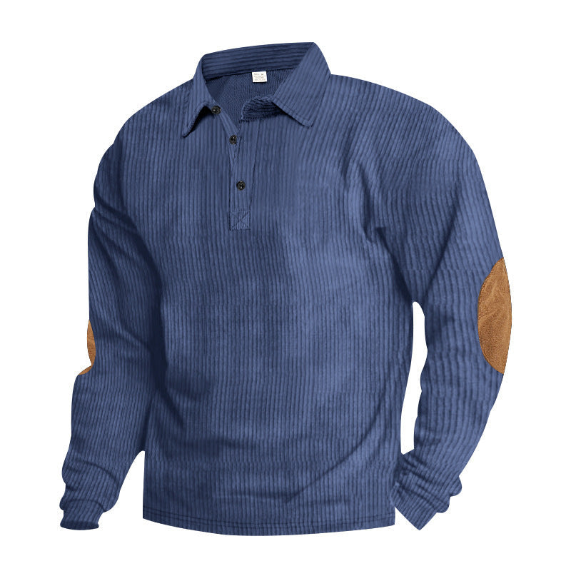 Herren Langarm Hemd mit strukturiertem Design Details Krohn-e