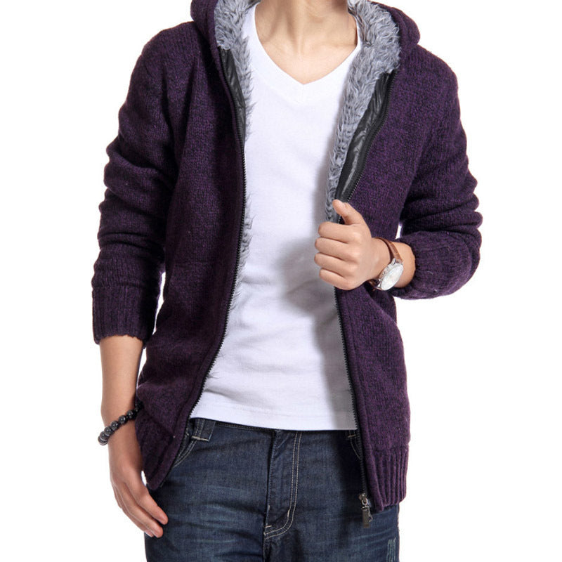 Herren kuschelige Strickjacke mit hochwertigem Innenfutter Krohn-e