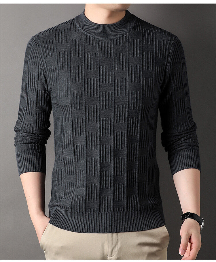 Herren Feinstrickpullover mit modernem Strukturdesign Krohn-e