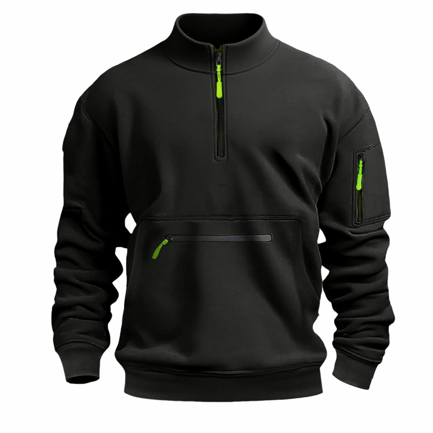 Herren funktionale Sweatshirt mit Reißverschluss Krohn-e