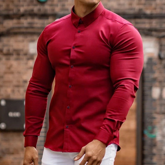 Herren Elegantes Hemd mit körpernahem Schnitt Krohn-e