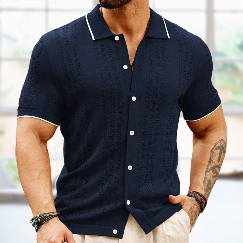 Männer Poloshirt aus luxuriöser Strickware - Marti