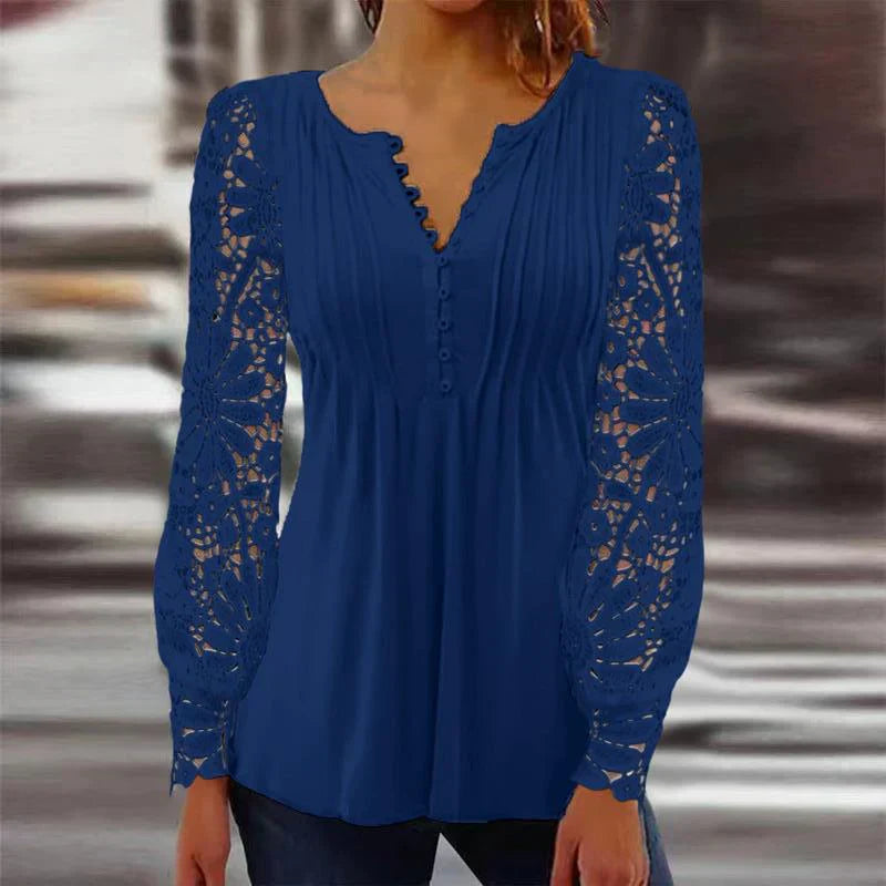 Modische Bluse mit Blumenmuster von Fudus