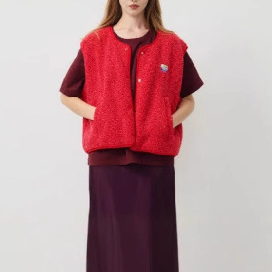 Damen modische Weste mit Fleece-Futter und praktischen Taschen Krohn-e