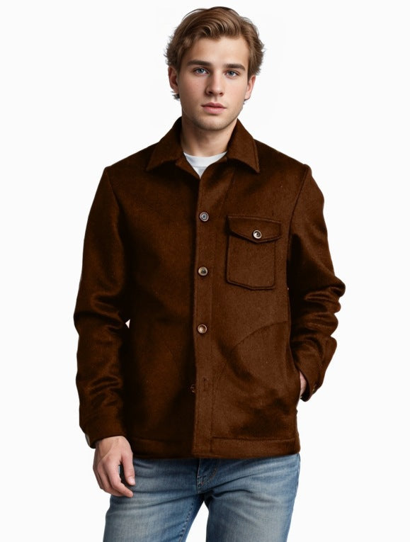 Herren Wolljacke mit praktischem Brusttaschen Krohn-e