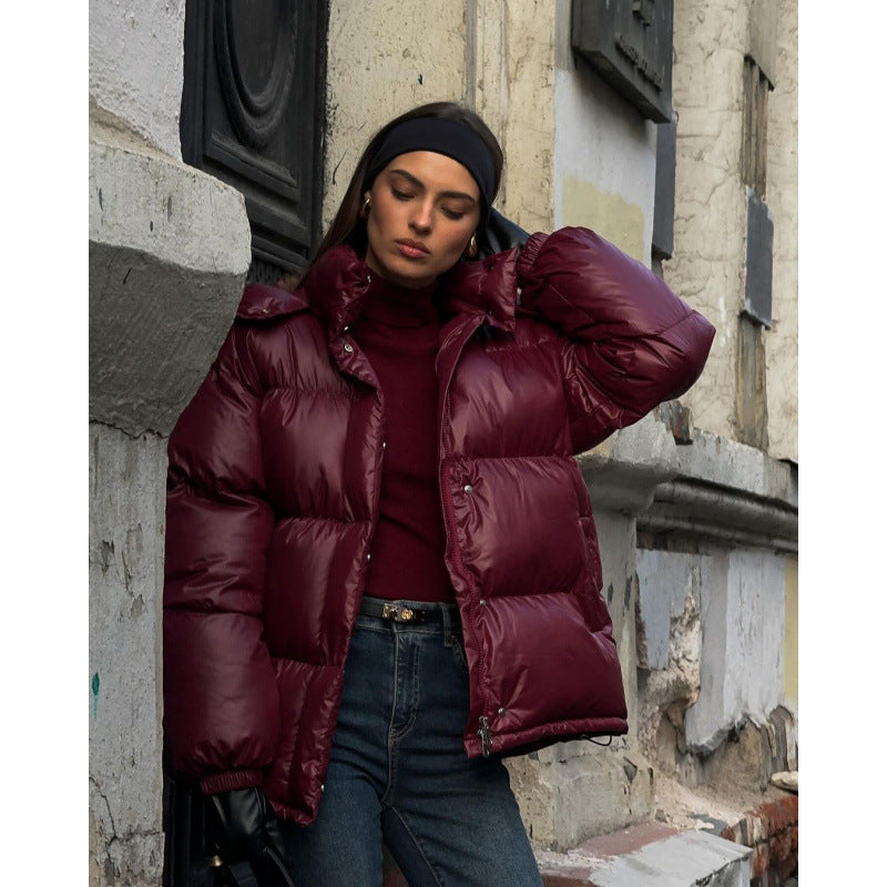 Damen Steppjacke mit glänzender Oberflächenstruktur Krohn-e