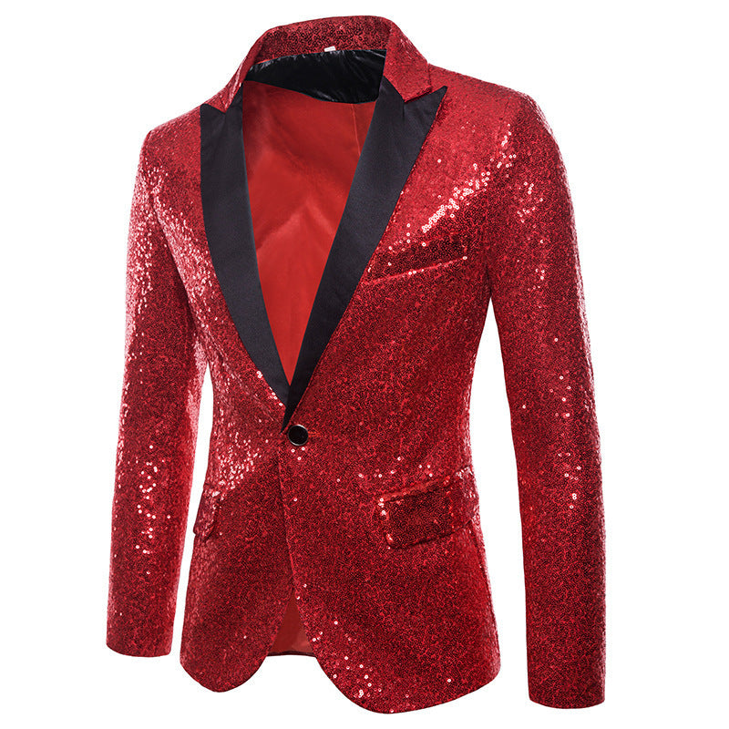 Herren Funktionsblazer mit Pailletten und klassischem Revers Krohn-e