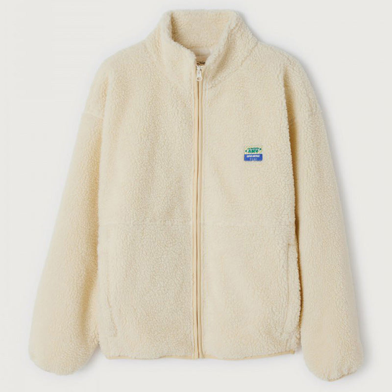 Damen Flauschige Fleecejacke mit hohen Kragen und seitlichen Taschen Krohn-e