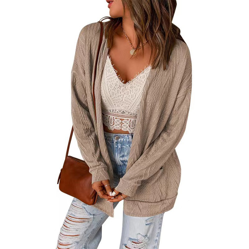 Damen lässige Long Cardigan Krohn-e
