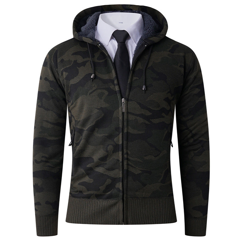 Herren modische Kapuzenjacke mit stylischem Camouflage-Design Krohn-e