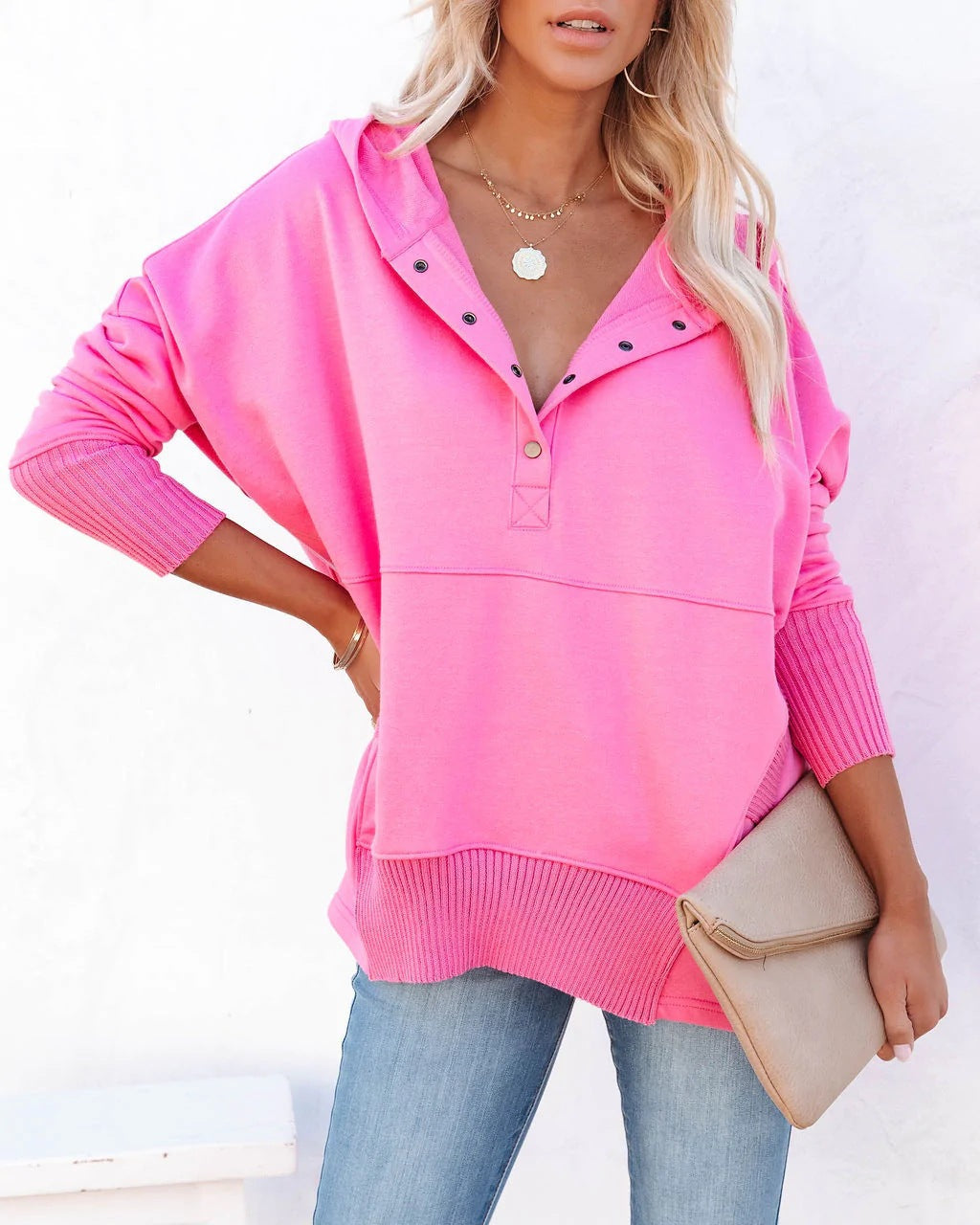 Damen Oversized Kapuzenpullover Krohn-e