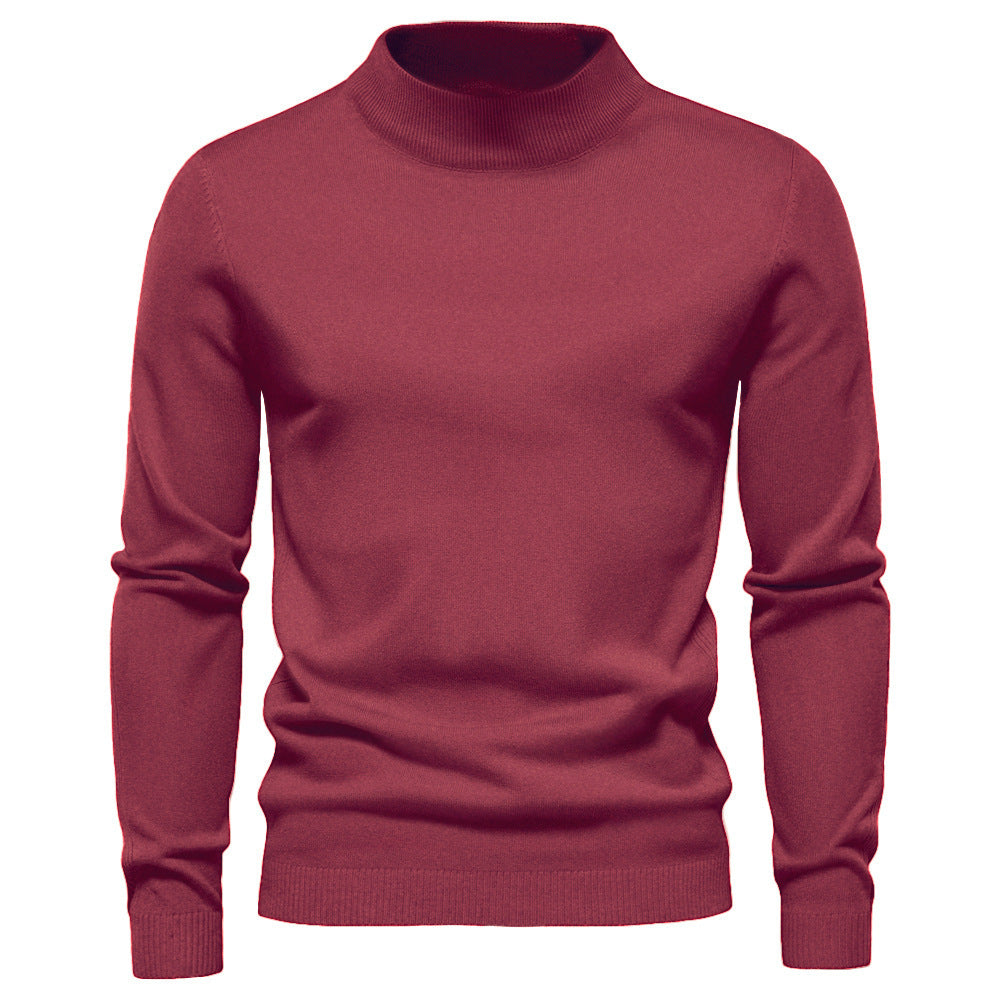 Herren eleganter Rollkragenpullover aus feiner Wolle Krohn-e