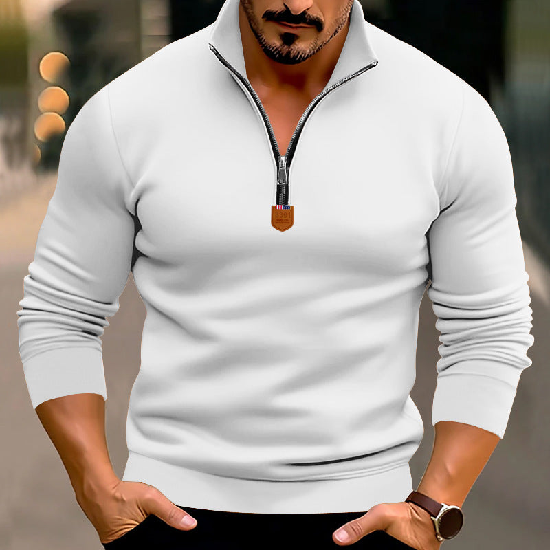 Herren Sweatshirt mit modernem Reißverschluss Krohn-e